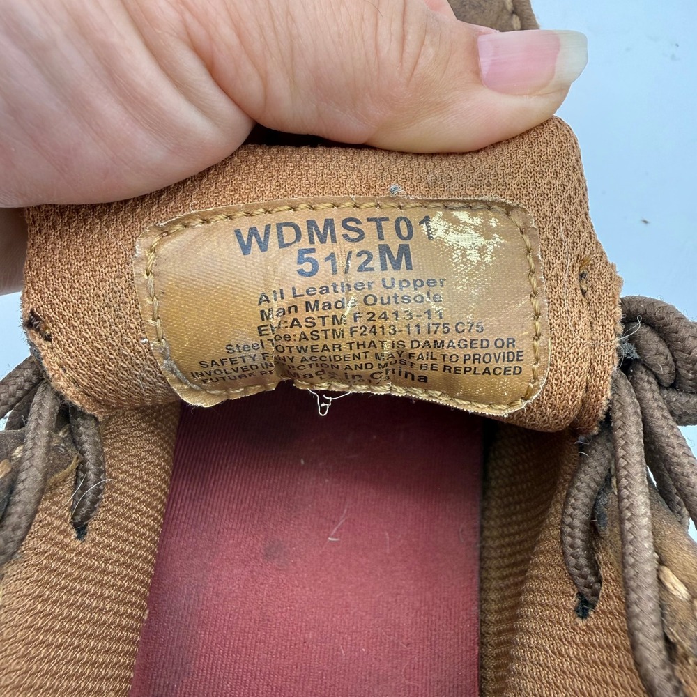 Twisted X Womens Driving Moc Steel Toe Work Boots Brown Leather WDMST01 Size 5.5 - Picture 3 of 8